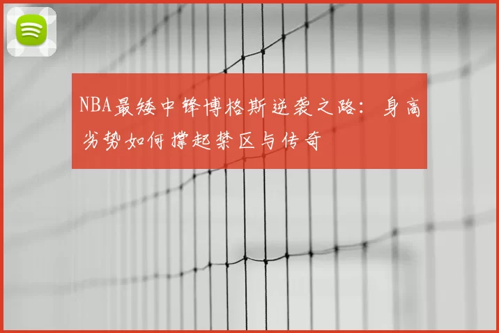 NBA最矮中锋博格斯逆袭之路:身高劣势如何撑起禁区与传奇